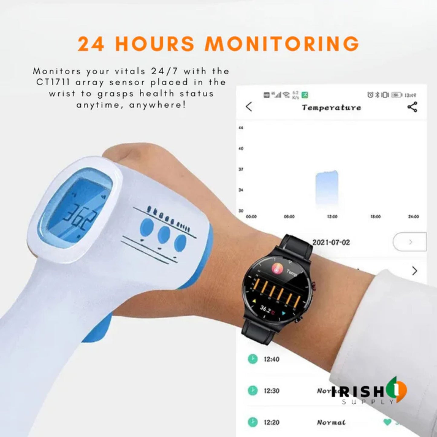 CARDIOWAVE  Smartwatch Cardiac Wellness Tracker