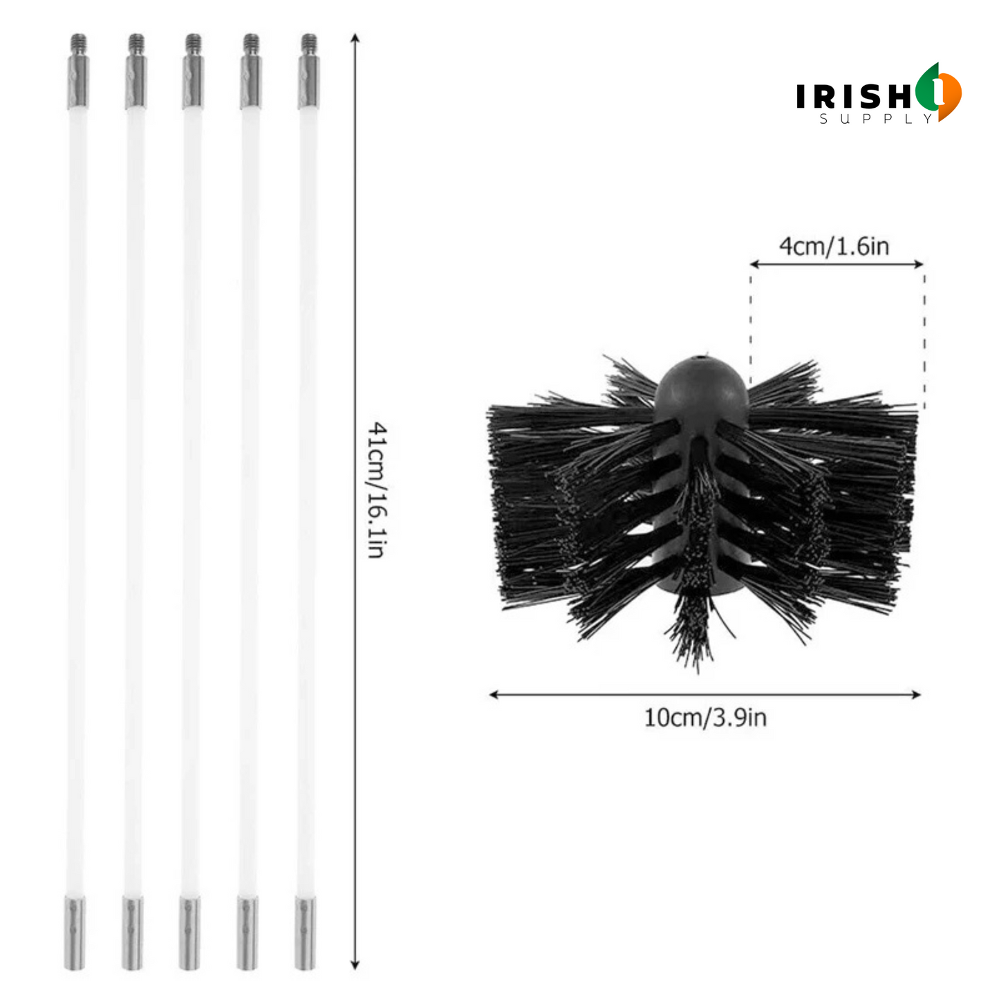FLEEXSWEEP Flexible Rods, Spotless Flues