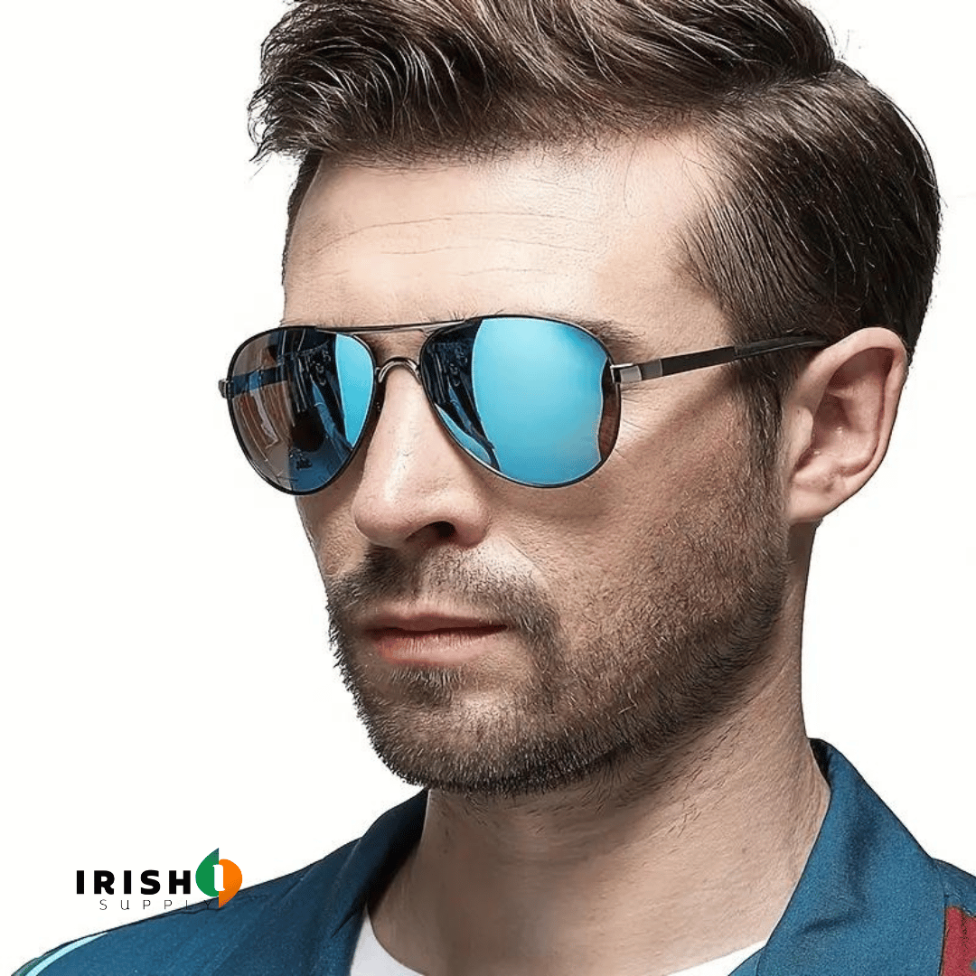 AOWEAR Classic Aviation Lens Polarized Sunglasses