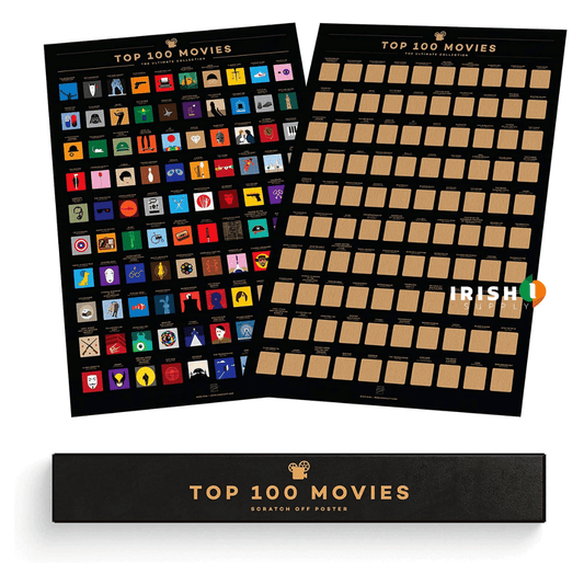 Irish Supply, CINEBUFF Top 100 Movies Scratch Poster