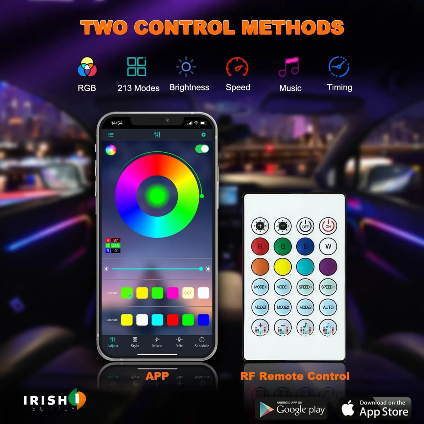 DRIFTLUX RGB Car Mood Lighting System