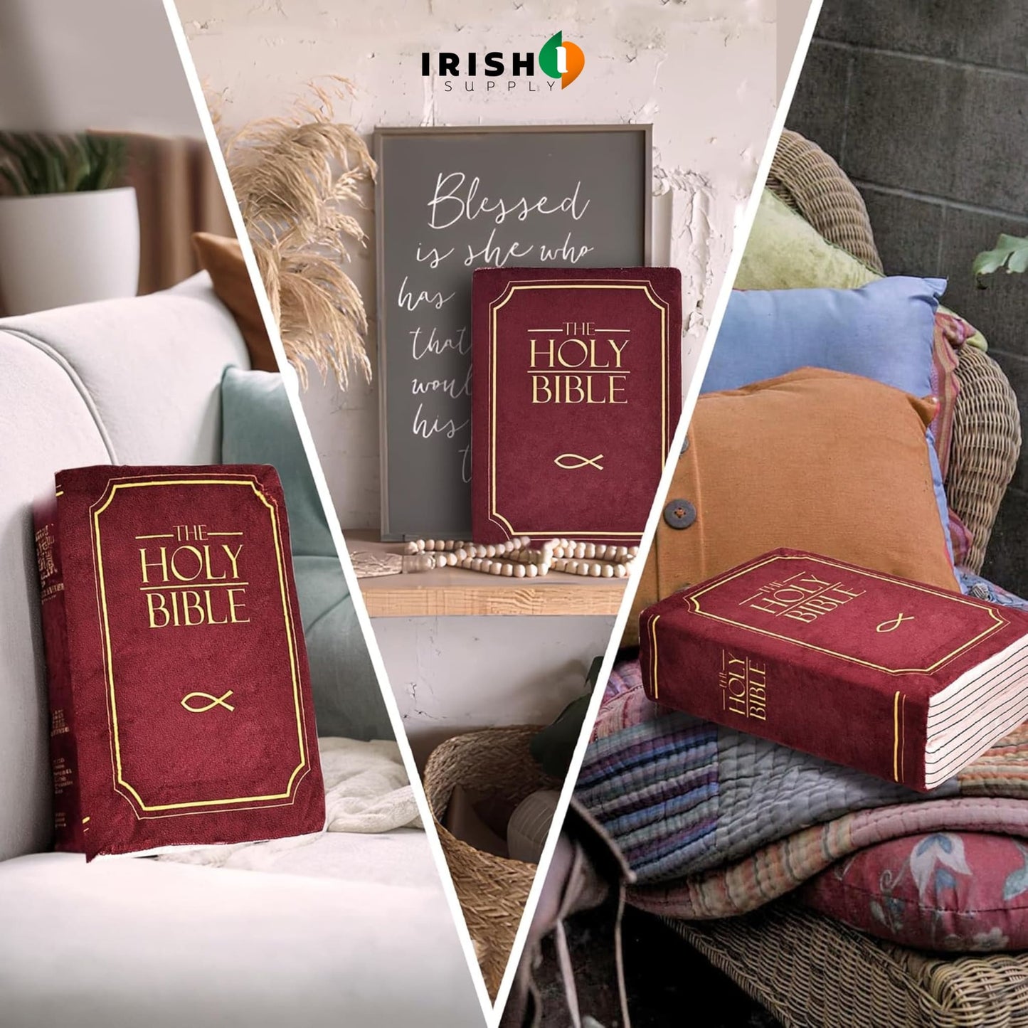 FAITHFORM  Premium Bible-Shaped with Verse Pillow