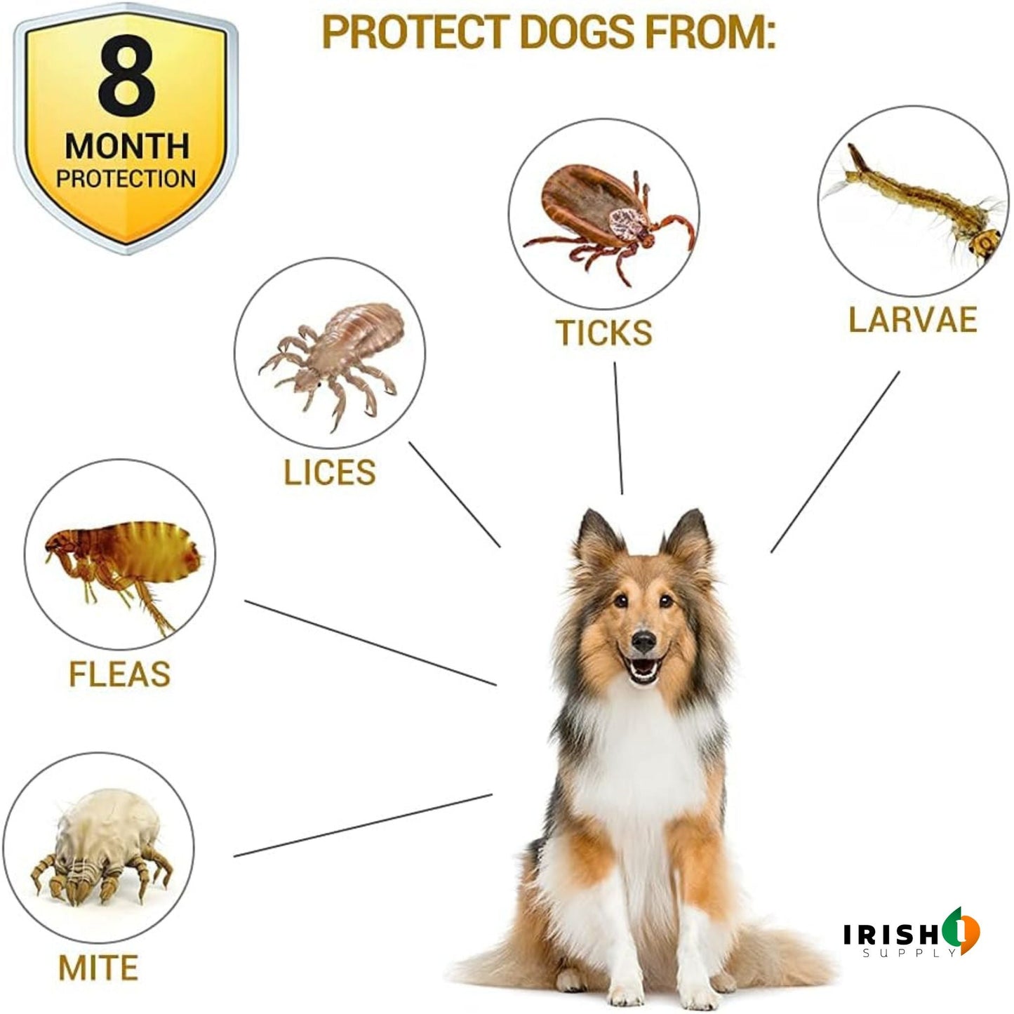 FURGUARD Lightweight Pet Bug Repellent Collar
