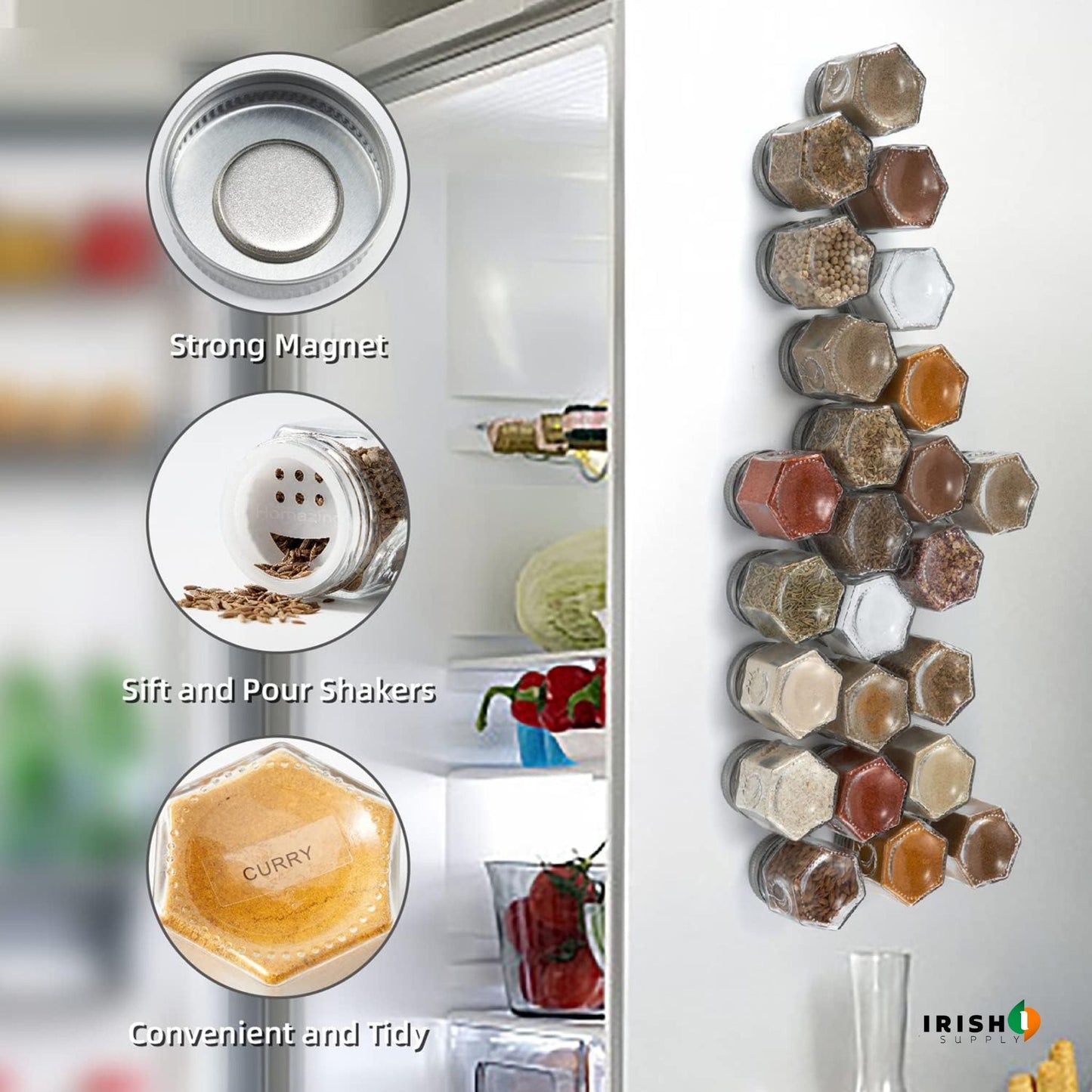 GRIPSPICE Smart Magnetic Spice Jars