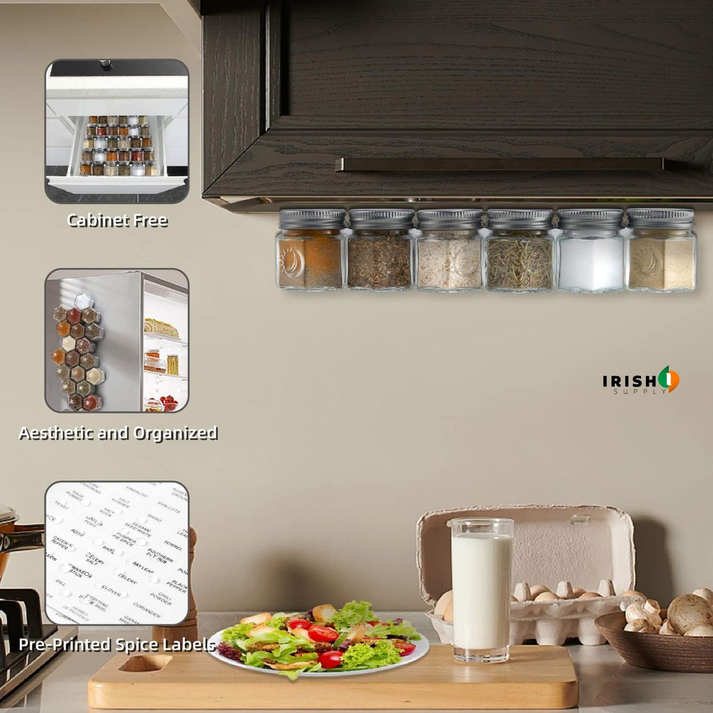 GRIPSPICE Smart Magnetic Spice Jars