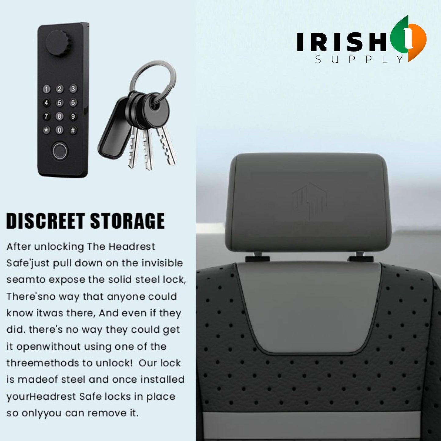 GUARDNEST  Secure Headrest Lock Box
