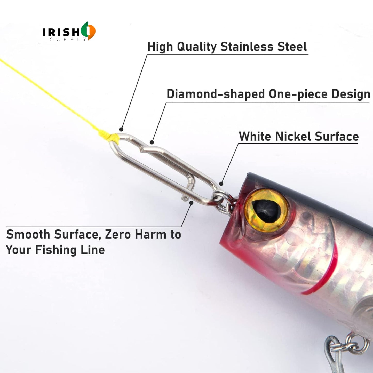 HOOKVAULT  Stainless Steel Lure Snap Connectors