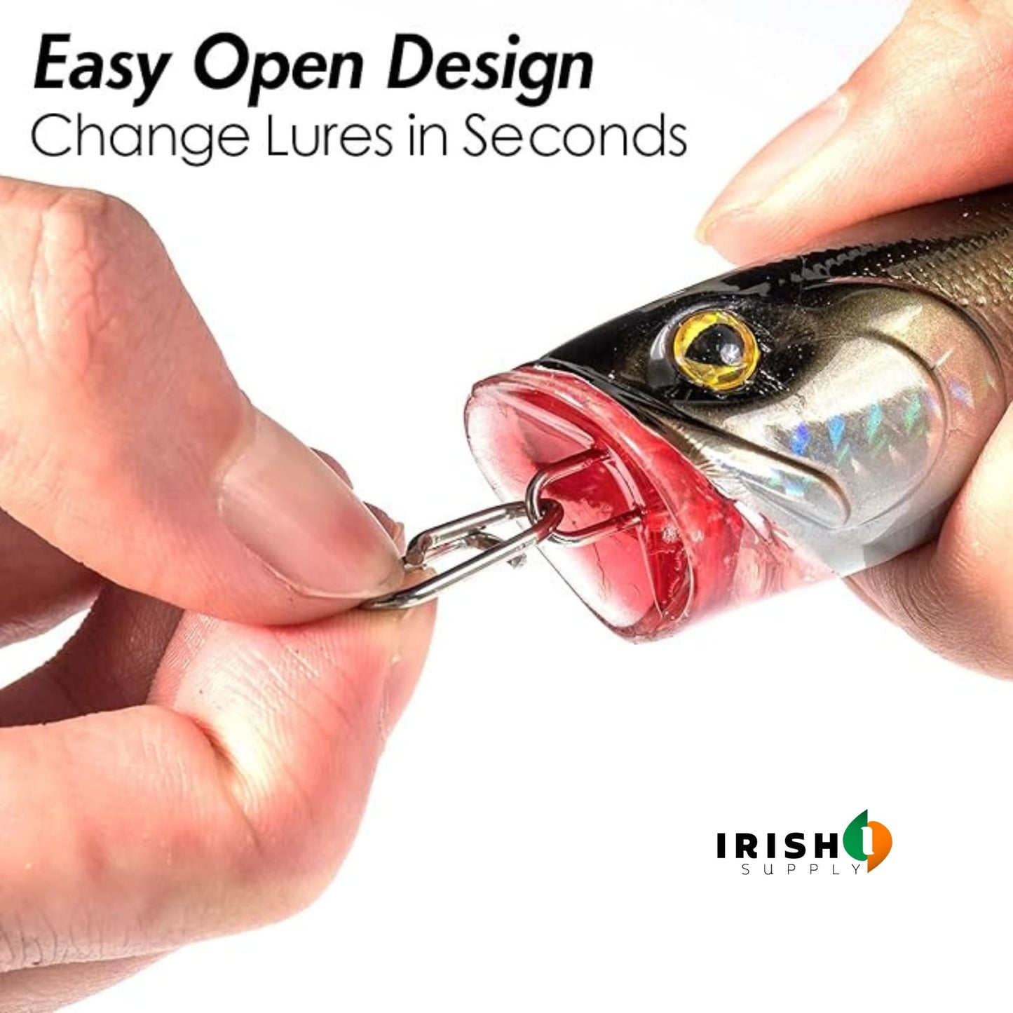 HOOKVAULT  Stainless Steel Lure Snap Connectors