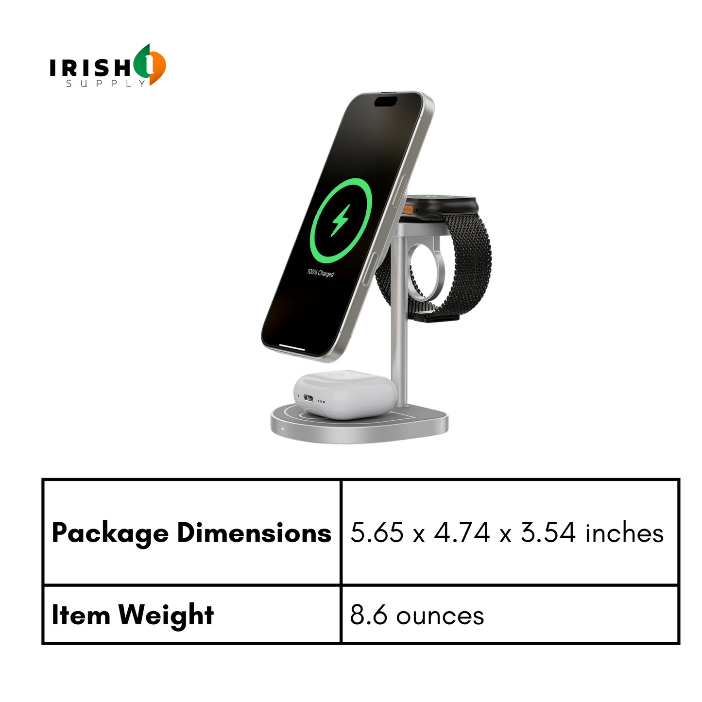 TRICHARGE  3-Point Power Creative 3-in-1 MagSafe Charging Stand