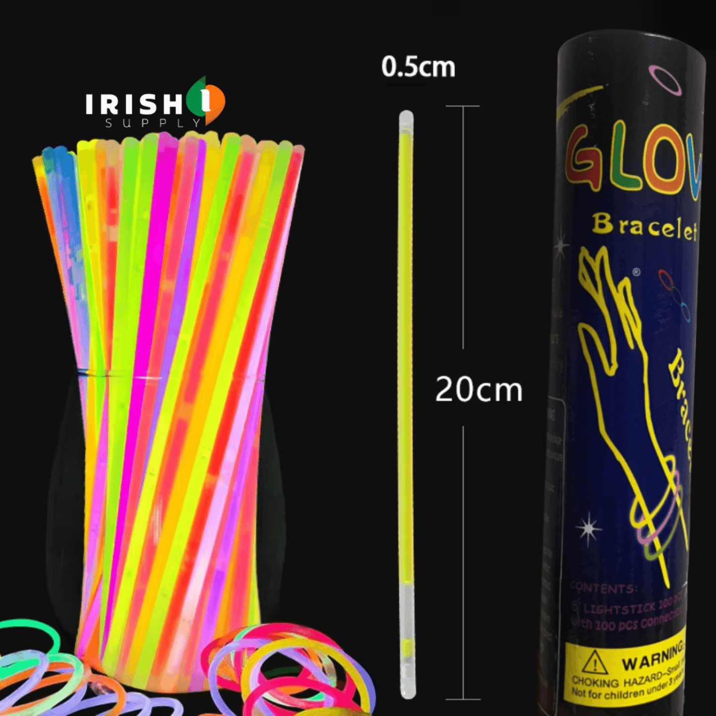 LUMIGLOW™ Ultra-Bright Glow Sticks (100pcs)